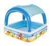 BESTWAY, 52192 medence, Coral reef, felfújható gyermekmedence tetővel, 1,47 x 1,47 x 1,22 m