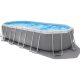 INTEX MetalPrism Set ovális medence 610 x 305 x 122 cm (26798)