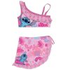 Disney Lilo és Stitch, A csillagkutya Tropic Pink gyerek bikini és sarong szett 4 - 5 év / 104 - 110 cm