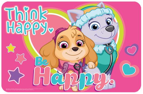 Mancs Őrjárat Think happy tányéralátét 43x28 cm
