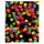 Pöttyös Neon ajándéktasak, ajándékzacskó 18x10x23 cm