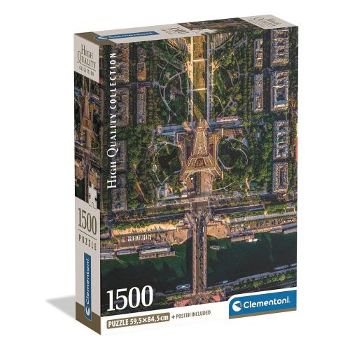 Párizs Flying Over 1500 db-os Compact puzzle Clementoni