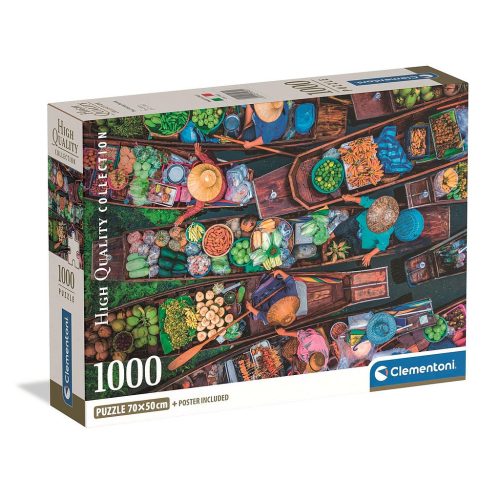Thaiföld Floating Market 1000 db-os Compact puzzle Clementoni