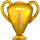 Gold Trophy, Arany trófea fólia lufi 71 cm