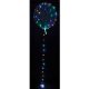 Színesen világító Crystal LED lufi, átlátszó