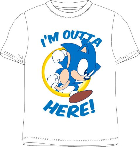 Sonic a sündisznó Here gyerek rövid póló, felső 134 cm
