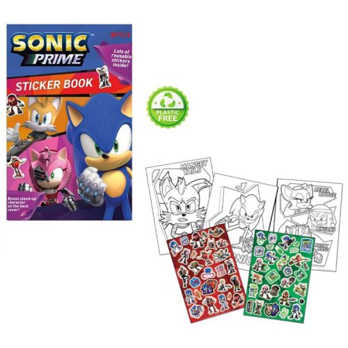 Sonic a sündisznó Prime színező + matrica szett