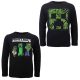Minecraft Dark gyerek hosszú ujjú póló, felső 8 - 12 év / 128 - 152 cm