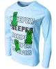 Minecraft Creeper gyerek hosszú ujjú póló, felső 6 - 12 év / 116 - 152 cm