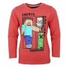 Minecraft gyerek hosszú ujjú póló, felső 6 - 12 év / 116 - 152 cm