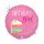 Happy Birthday Cake Girl Holo fólia lufi 46 cm