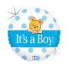 Baby Boy Bear Holo fólia lufi 46 cm