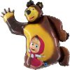 Mása és a medve Smile fólia lufi 107 cm