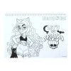 Monster High Crew A/4 spirál vázlatfüzet 40 lapos matricával