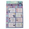 Disney Lilo és Stitch, A csillagkutya Aliens füzetcímke matricával 16 db-os