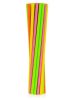 Színes Neon papír szívószál 24 db-os