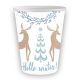 Karácsonyi Hello Winter papír pohár 6 db-os 250 ml