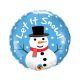 Hóember Let It Snow fólia lufi 46 cm