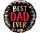 Apa Best Dad Ever fólia lufi 46 cm