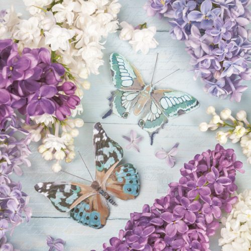 Orgona Collage with Butterflies szalvéta 20 db-os 33x33 cm