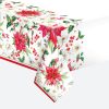 Karácsony Poinsettia papír asztalterítő 120x180 cm