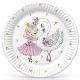 Balett, Balerina With Swan papírtányér 8 db-os 22,7 cm