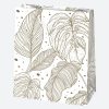 Mintás White papír ajándéktasak, ajándékzacskó 19x23x10,5 cm