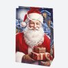 Karácsony Santa Claus papír ajándéktasak, ajándékzacskó 10x16x6 cm