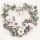 Szív Eucalyptus Wreath szalvéta 20 db-os 33x33 cm