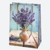 Levendula Vase papír ajándéktasak, ajándékzacskó 23x32x11 cm