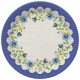 Hímzés Folk papírtányér 8 db-os 22,7 cm