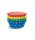 Színes Dots mini muffin papír 40 db-os