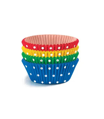 Színes Dots mini muffin papír 40 db-os
