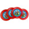 Disney Mickey Rock the House micro prémium műanyag lapostányér 4 db-os szett 21 cm
