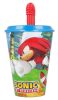 Sonic a sündisznó Speedy szívószálas pohár, műanyag 430 ml