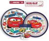 Disney Verdák Stickers Go csúszásmentes étkészlet, micro műanyag szett