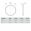 AERAULIQA - pillangószelep QA, QD, QS, és QB típusú ventilátorokhoz, NA150 mm