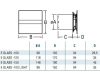 Cata E-100GT ventilátor üveg előlappal, utószellőztető funkcióval, fehér