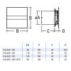 Cata E-100 PIR ventilátor üveg előlappal, mozgásérzékelővel, fehér
