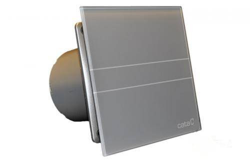 Cata E-100GS ventilátor üveg előlappal, szürke