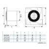 Cata B-8 Plus ventilátor 90 mm-es átmérővel