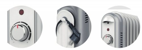 ARDES 4R07S  Elektromos olajradiátor  7 tagos 1500W szürke