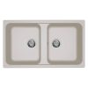 ELLECI - Mosogatótálca Life 450 86x50 Granitek 2m. G39 Bianco soft