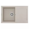 ELLECI - Mosogatótálca Easy 300 79x50 Granitek egymedence + csepptálca G39 Bianco soft