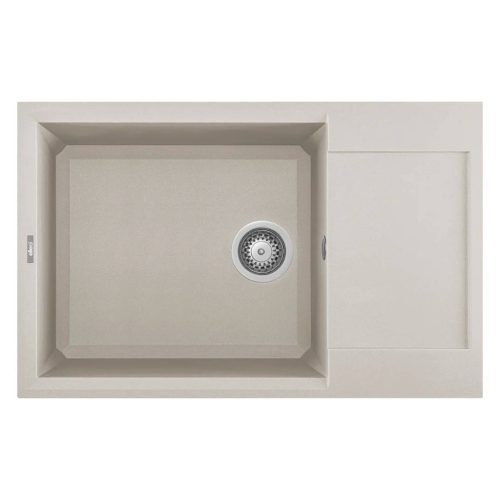 ELLECI - Mosogatótálca Easy 310 78x50 Granitek egymedence + csepptálca G39 Bianco soft