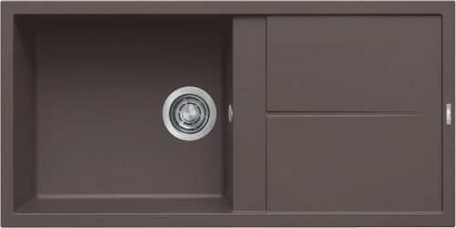 ELLECI - Mosogatótálca Unico 480 100x50 Keratek 1 m. +cseppt. K87 Cocoa