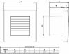 Aerauliqa QA-120 BB ventilátor automata előlapzárással