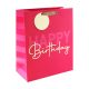 Dísztasak Clairefontaine/Eurowrap 26,5x33 cm pink HBD