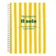 Jegyzetfüzet Clairefontaine Dolce Amore A/5, spirálos, 74 lapos, vonalas, vegyes minta