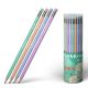 Grafitirón ErichKrause Pastel Bloom HB háromszögletű radírral